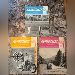 January, March, & April 1962 Vintage Motorcycle Enthusiast Magazines